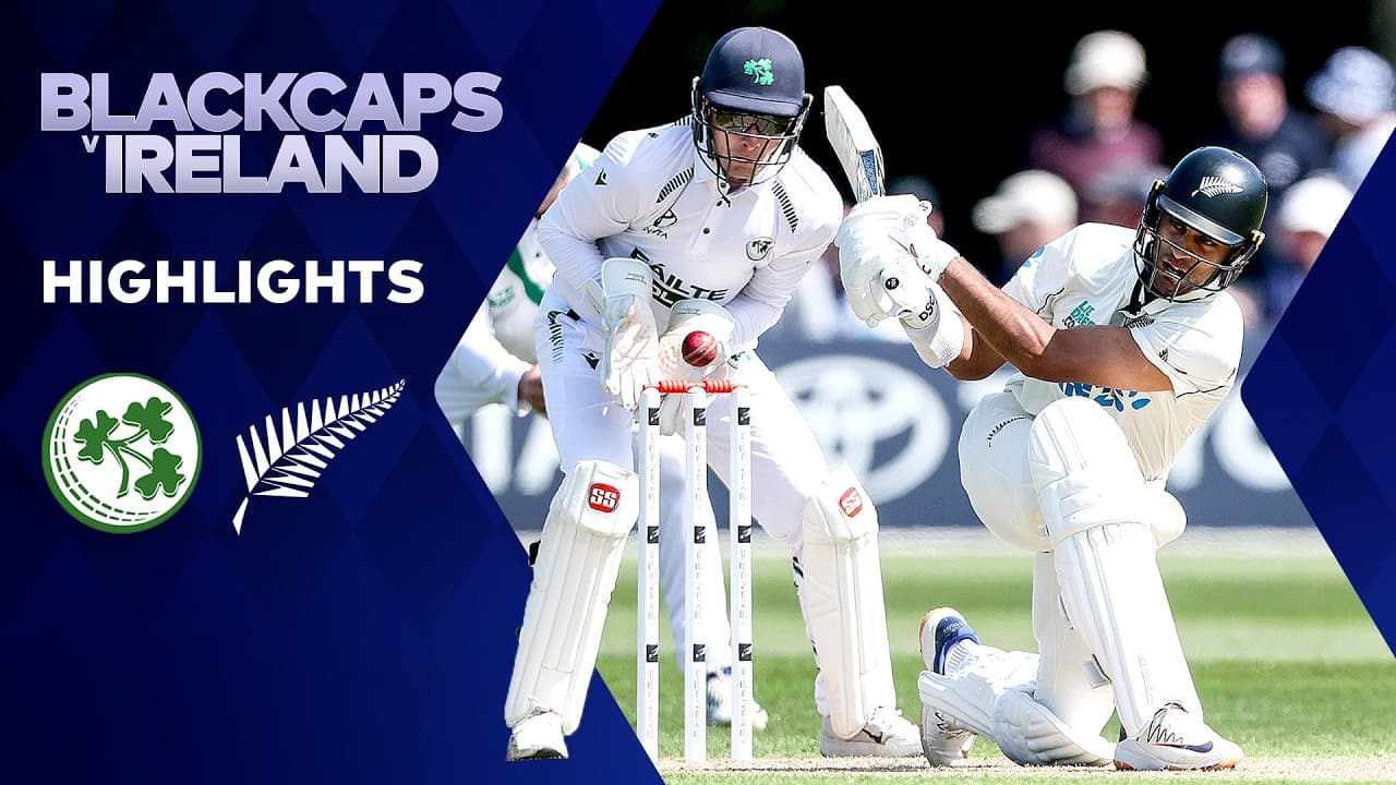 HIGHLIGHTS | BLACKCAPS vs Ireland | Only Test | Day 1 | Sky Sport NZ