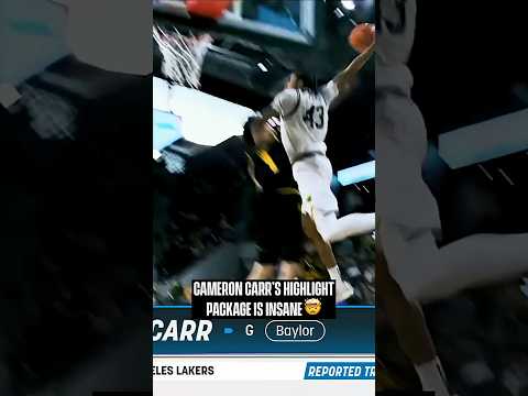 Lakers draft pick Cameron Carr is a walking HIGHLIGHT REEL