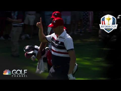 Justin Thomas lands an EAGLE on No. 6 as Ryder Cup crowd erupts | Golf Channel