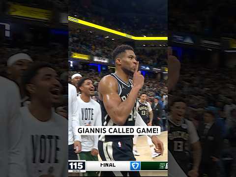 GIANNIS AT THE BUZZER! 🚨