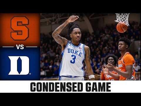 Syracuse vs. Duke Condensed Game | 2025-26 ACC Men's Basketball