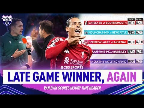Virgil van Dijk to the RESCUE | Diego Simeone goes OFF 🤯 | Liverpool vs Atlético | Champions Club