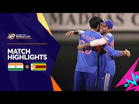 India v Zimbabwe | Match Highlights | Men's T20 World Cup 2026
