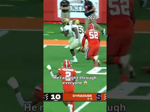 How did he find his way through that traffic 🤯 #wakeforest #collegefootball #ncaafootball #football