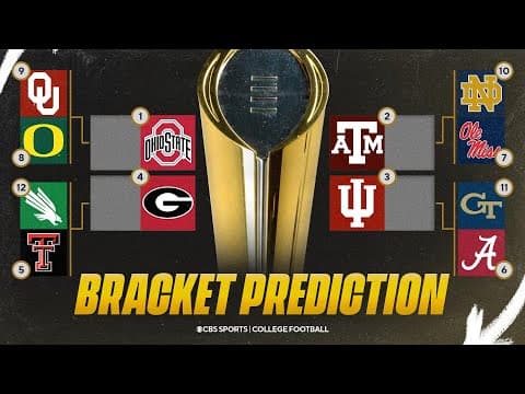 College Football Playoff Bracket Prediction: Rematch of Notre Dame & Ohio State for the title? 👀