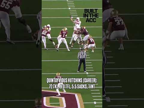 💥 A high motor, physical edge. Quintayvious Hutchins is #BuiltInTheACC    #nfldraft #bostoncollege