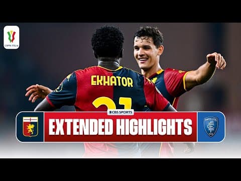 Genoa vs. Empoli: Extended Highlights | Coppa Italia | CBS Sports Golazo