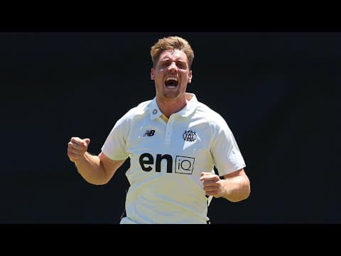 Green gives it his all in first spell at WACA | Sheffield Shield 2025-26