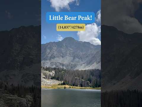 Climbing #LittleBearPeak #colorado14er West Ridge Indirect route  #coloradoadventure #coloradohikes