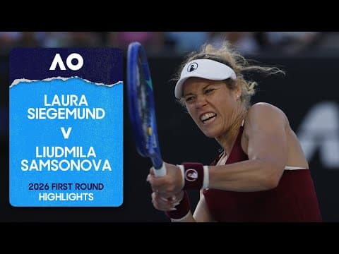 Laura Siegemund v Liudmila Samsonova Highlights | Australian Open 2026 First Round