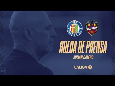 RUEDA DE PRENSA de JULIÁN CALERO previa al encuentro ante el GETAFE CF (J7)