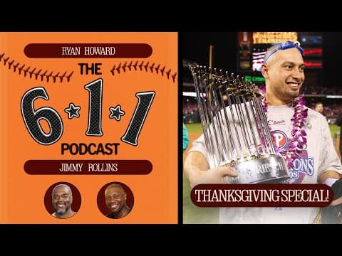 The 6-1-1 Podcast's Thanksgiving Special ft. 2008 World Series Champion Shane Victorino! 🦃