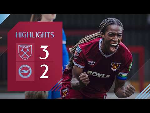 Asseyi Stuns Brighton with Late Winner! ⚒️ | West Ham Women v Brighton Women | Women's Super League