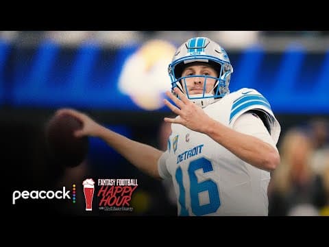 Stafford, Goff have most fantasy points per pass attempt | Fantasy Football Happy Hour | NFL on NBC