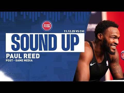 Post-Game Press Conference: Paul Reed | Pistons vs Bulls | 11.12.2025