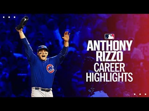 CAREER HIGHLIGHTS: Anthony Rizzo (World Series champion, 3-time All-Star) retires as a Chicago Cub!