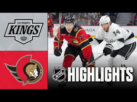 NHL Highlights | Kings vs. Senators | November 15, 2025