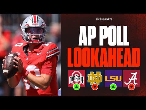 College Football Week 1 AP Top 25 Look Ahead: Who should be No. 1 + Alabama's identity crisis 👀