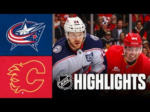 NHL Highlights | Blue Jackets vs. Flames | November 05, 2025