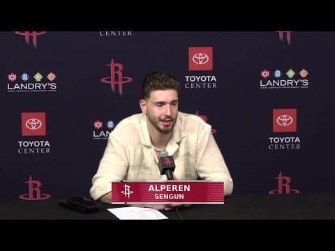 Alperen Sengun with a Press Conference vs Magic