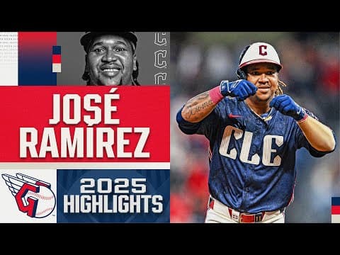 MLB's most underrated player? 👀 José Ramírez season highlights for the Cleveland Guardians in 2025!