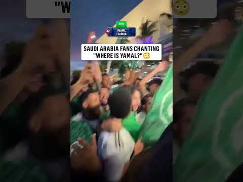 Saudi Arabia chants ahead of meeting Spain in the Group Stage 👀