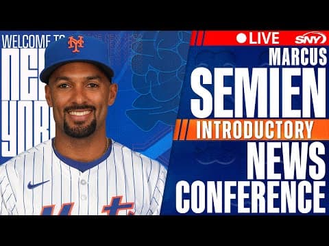 Marcus Semien New York Mets Introductory News Conference