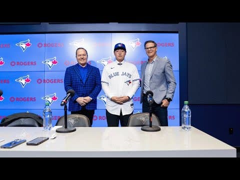 FULL PRESS CONFERENCE: Newest Blue Jay Kazuma Okamoto is introduced in Toronto!