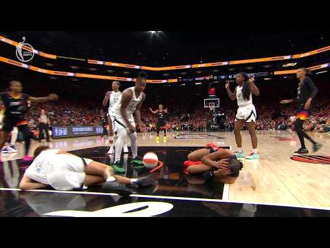 Satou Sabally helped off the court in Game 3 of WNBA Finals vs. Aces | WNBA on ESPN