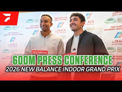 Donavan Brazier and Bryce Hoppel ahead of New Balance Indoor Grand Prix 600m Showdown