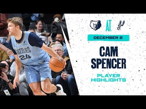 Cam Spencer Highlights vs San Antonio Spurs