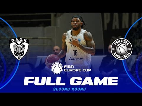 LIVE - PAOK BC v BC Prievidza | FIBA Europe Cup 2025-26 | Second Round
