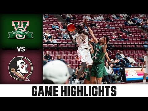 Mississippi Valley State vs. Florida State Game Highlights | 2025-26 ACC Men's Basketball