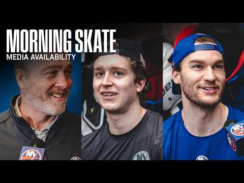 New York Islanders Morning Skate Availability | NYI vs VAN