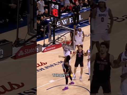 Throwin’ it down #smumustangs #collegebasketball #basketball #accbasketball #ncaabasketball #sports