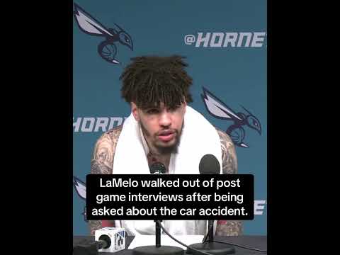 LaMelo Ball addressed his car accident from Wednesday 👀