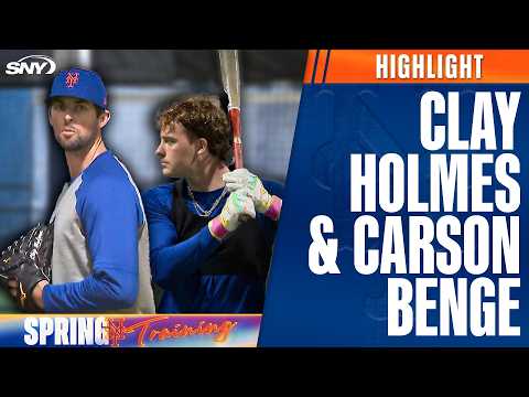 Check out Mets in action: Clay Holmes throwing, Carson Benge taking swings | Mets Spring Training