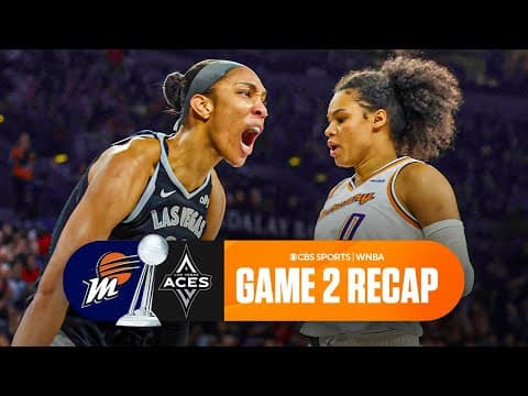 2025 WNBA Finals: Aces Cruise Past Mercury to Take 2-0 Series Lead | Game Recap