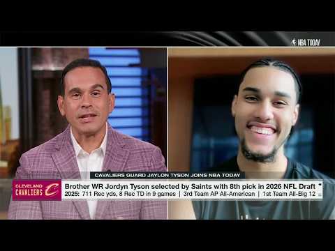 Jaylon Tyson was playing in the NBA playoffs while his brother Jordyn got drafted 🤣 | NBA Today