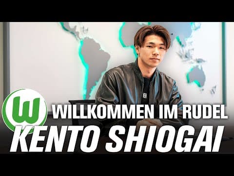 Sturm-Verstärkung bei den Wölfen! 🐺✍️ Das war Kento Shiogais erster Tag in Wolfsburg! 🟢⚪️ | BTS