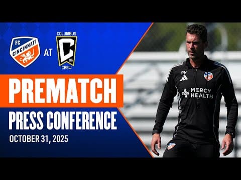 Prematch Press Conference | Head Coach Pat Noonan | 10/31/25