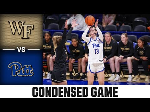 Wake Forest vs. Pitt Condensed Game | 2025-26 ACC Women’s Basketball