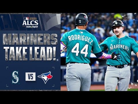 Cal Raleigh and Jorge Polanco come up clutch for the Mariners who take the lead in ALCS Game 1!