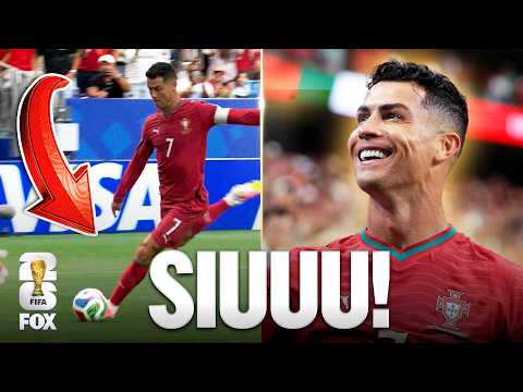 Cristiano Ronaldo Nets Two Goals in First Half vs Uzbekistan 🤯 2026 FIFA World Cup™