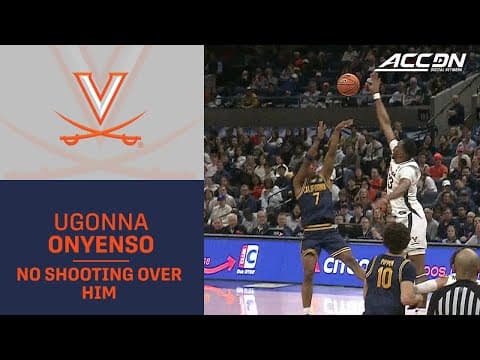 There Is No Shooting Over Virginia's Ugonna Onyenso