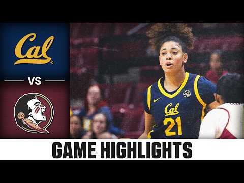 Cal vs. Florida State Game Highlights | 2025-26 ACC Women's Basketball