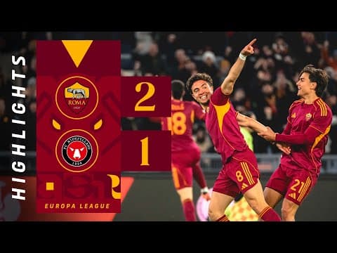 ROMA 2-1 MIDTJYLLAND | EUROPA LEAGUE HIGHLIGHTS 2025-26