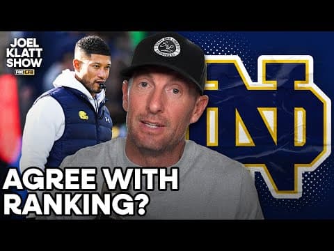 Should Notre Dame be ranked ahead of Alabama? 🤔 Joel Klatt Show
