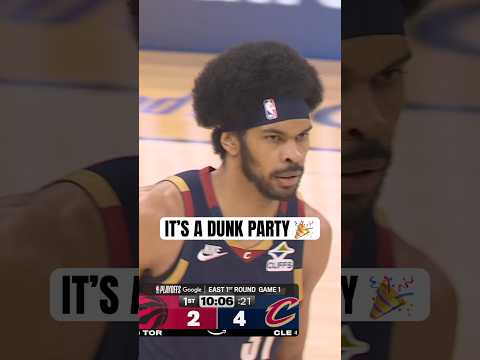 Jarrett Allen opens the game with 3 dunks!