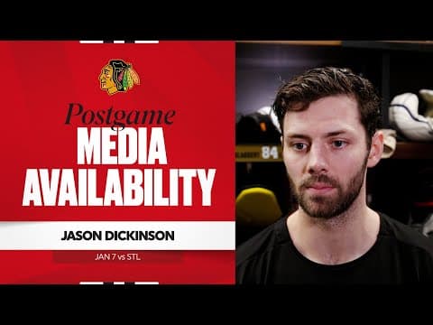 "Nothing pretty, but it's effective." | Jason Dickinson Postgame 1.7.26